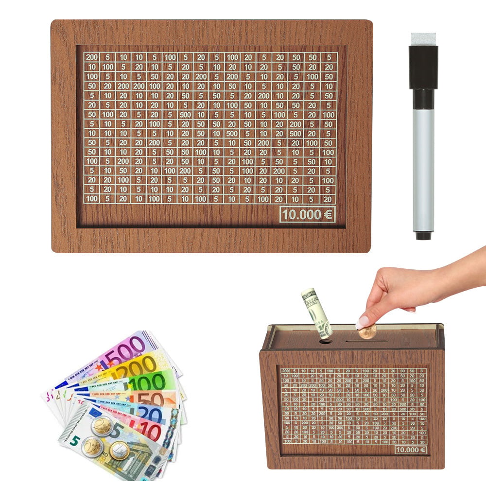 🎁 Hot Sale 49% OFF 🔥Wallet Fattening Program——Cash Vault Wooden Savings Box