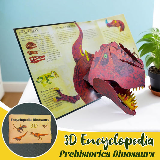 🔥 LAST DAY PROMOTION - 50%OFF 🦖3D Encyclopedia Prehistorica Dinosaurs-Ignite Kids' Intellectual Enlightenment Journey! 📚