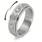 Sun, Moon, and Stars Anxiety Relief Spinner Ring for Couples
