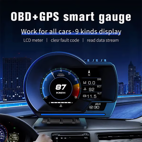 Car OBD2+GPS Head Up Digital Display Gauge Speedometer (FREE SHIPPING)