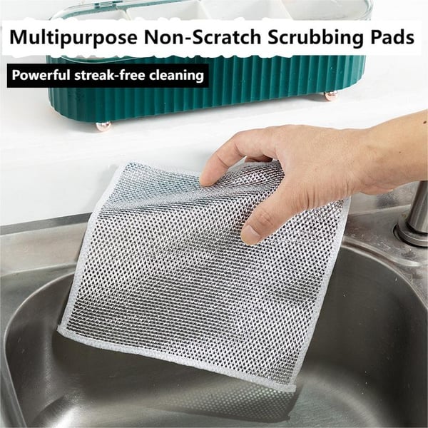 ✨NEW YEAR SALE🤩Multipurpose Non-Scratch Scrubbing Wire Dishwashing Rags