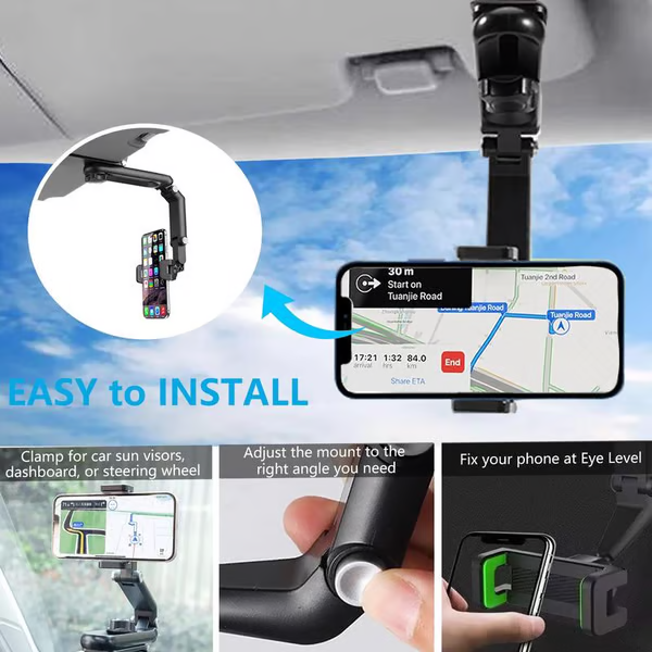 🔥🔥Hot Sale🔥 Rotatable and Retractable Car Phone Holder