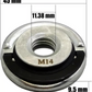 Tool-Less Flange Lock Nut (M14/M10)