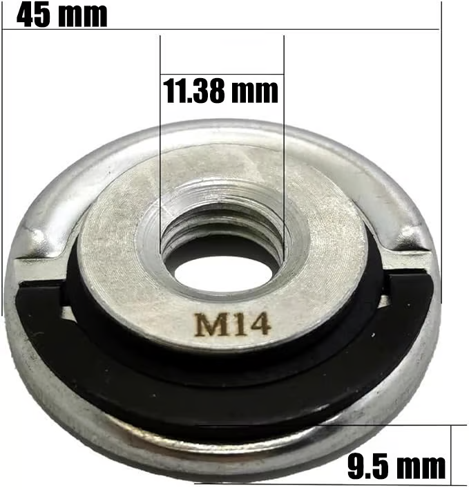 Tool-Less Flange Lock Nut (M14/M10)