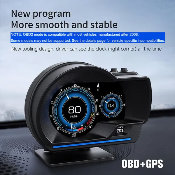 Car OBD2+GPS Head Up Digital Display Gauge Speedometer (FREE SHIPPING)