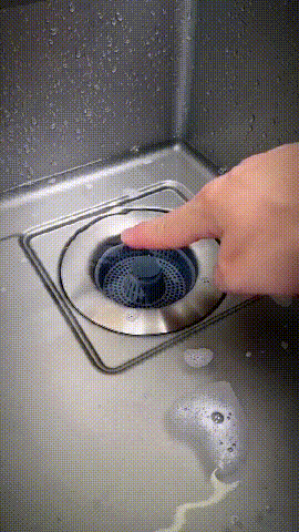 ✨ Fresh Sink, Zero Effort! Click-to-Clean Odor Filter. No More Stink! 💧