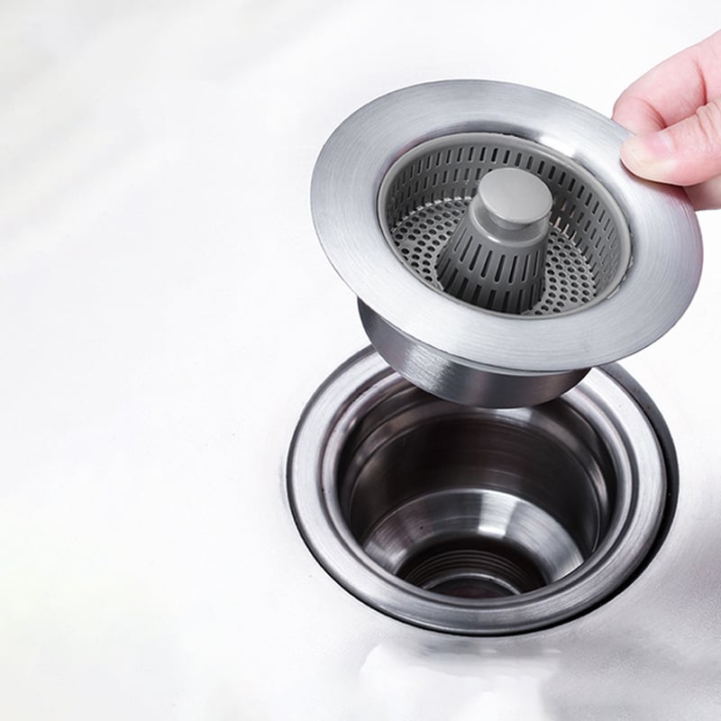✨ Fresh Sink, Zero Effort! Click-to-Clean Odor Filter. No More Stink! 💧