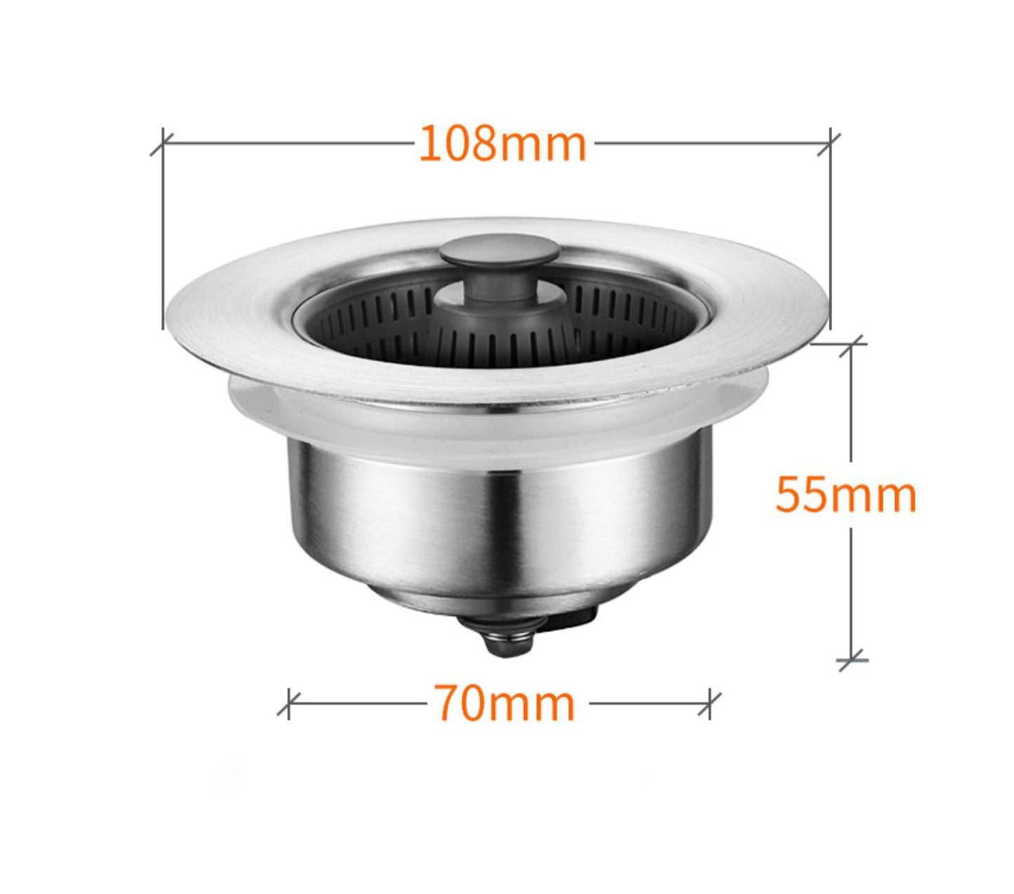 ✨ Fresh Sink, Zero Effort! Click-to-Clean Odor Filter. No More Stink! 💧