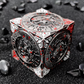 2025 New DND Fidget Spinner DICE: 7-in-1 Metal DND Dice Cube – 6-Sided Rotating Polyhedral Dice, Tabletop RPG Accessory for DMs and Player