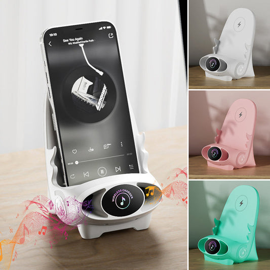 🥳2026 HOT SALE🥳💞50K+ SOLD! 📱 Mini Chair Phone Holder with Wireless Charger - 15W Fast Charging, Adjustable Viewing Angles for Desk/Car/Home Use ⚡✨