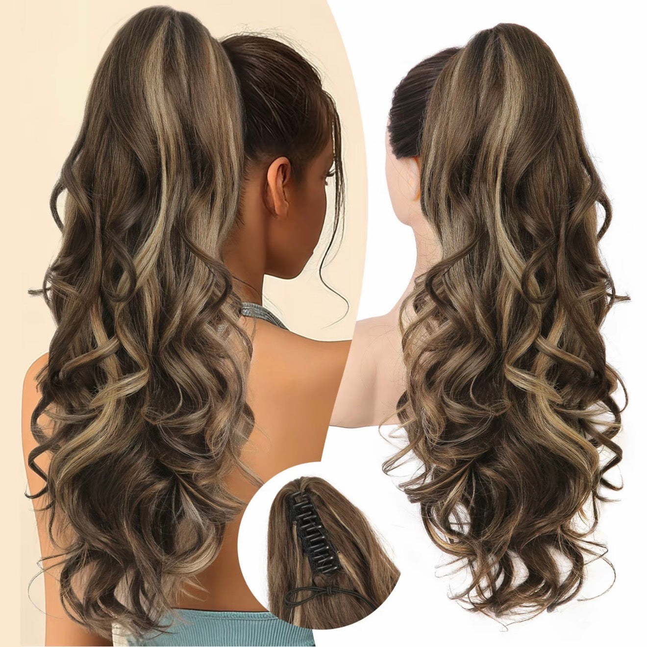 💖LAST DAY PROMOTION - 50%OFF 💖 Clip-on Wavy Ponytail Extension