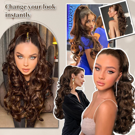 💖LAST DAY PROMOTION - 50%OFF 💖 Clip-on Wavy Ponytail Extension