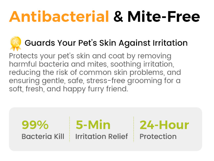 No-Rinse Pet Shampoo Foam – Natural, Antibacterial & Gentle Formula for Stress-Free Dog & Cat Grooming!