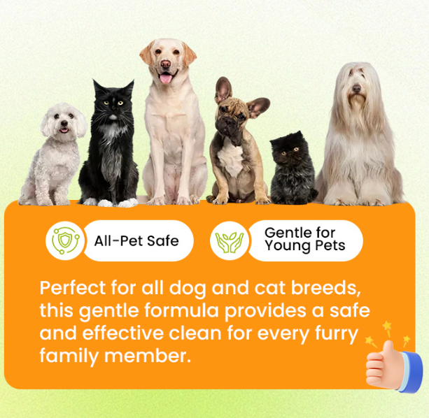 No-Rinse Pet Shampoo Foam – Natural, Antibacterial & Gentle Formula for Stress-Free Dog & Cat Grooming!