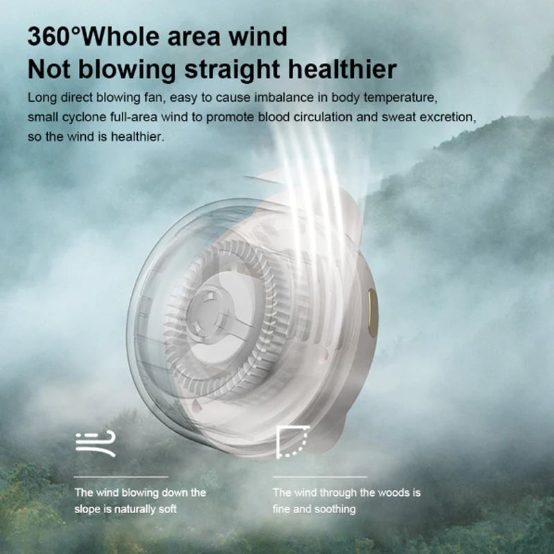 🥳2026 HOT SALE🥳💞50K+ SOLD!💨 49% OFF! Whirlwind Clip Waist Neck Fan – 2-in-1: clip on waist or wear as necklace. Long 23hr runtime, quiet & powerful (5100rpm). Stay cool hands-free! 🌀🌿