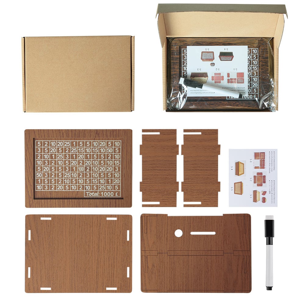 🎁 Hot Sale 49% OFF 🔥Wallet Fattening Program——Cash Vault Wooden Savings Box