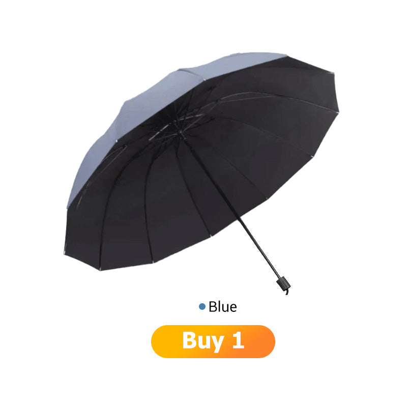 ☔✨🌧️💨 12-Rib Windproof Umbrella – Large Coverage, Compact Fold & Durable Frame for Heavy Rain & Wind. Over 13,847 Dry Days Guaranteed!✨