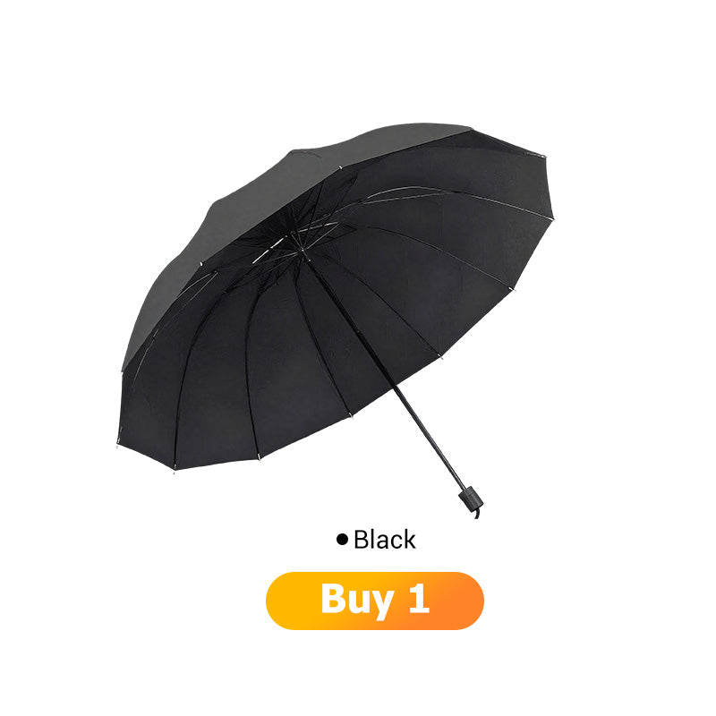 ☔✨🌧️💨 12-Rib Windproof Umbrella – Large Coverage, Compact Fold & Durable Frame for Heavy Rain & Wind. Over 13,847 Dry Days Guaranteed!✨
