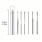 6 Counts/Set Ear Wax Removal Tool Set with Storage Tube
