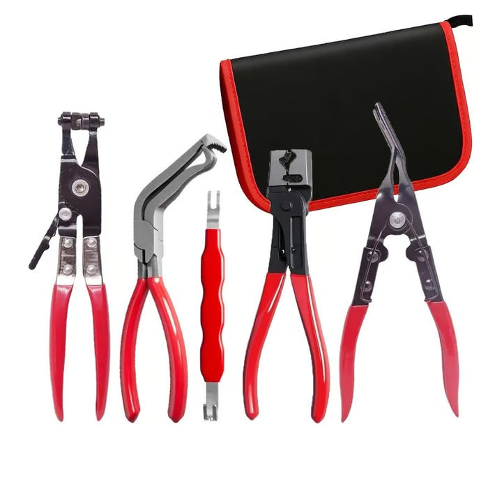 Automotive Electrical Disconnect Pliers Kit,Auto Repair Plier,High-Carbon Steel Connector Separator 60 ° Pliers,Hose Clamp Plier,Car Trim Clip Removal Pliers,Plug Release Tool and Wire Terminal Removal