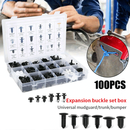 🔥 LAST DAY 49% OFF-100pcs Universal Expansion Screw Clips Set– Suitable For Car Mudguards, Door Panels, C05 C20 C32 B01 D02 A16 automotive parts.