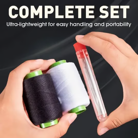🔥34PCS Durable Big Eye Needles Set – Ideal for Sewing, Embroidery & Repairs