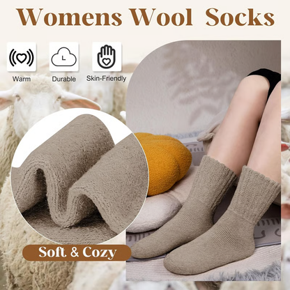 🏆5 Pairs Women's Solid Mid-calf Socks