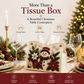 Christmas Elegance – Decorative Beaded Tissue Box Cover