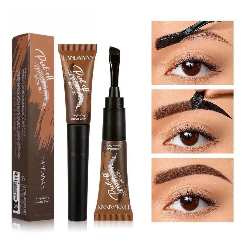 🌟🎨BUY 1 GET 1 FREE!! Waterproof Brow Tint – Peel‑off, easy apply. Covers greys, shapes perfectly. A brow game changer! 🏆✨