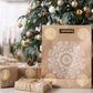 500pcs Transparent Gold Foil Christmas Stickers Roll
