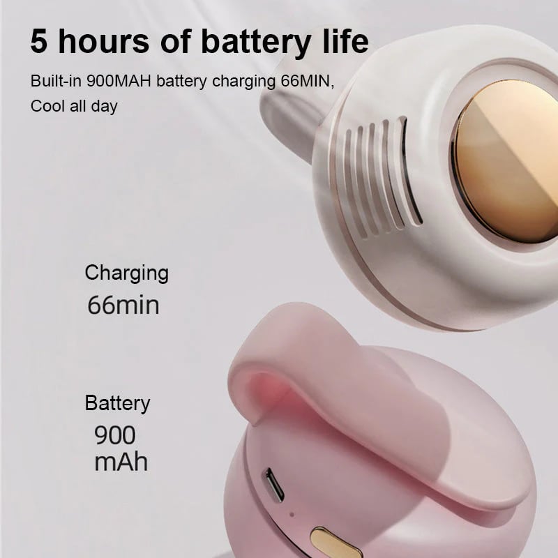 🥳2026 HOT SALE🥳💞50K+ SOLD!💨 49% OFF! Whirlwind Clip Waist Neck Fan – 2-in-1: clip on waist or wear as necklace. Long 23hr runtime, quiet & powerful (5100rpm). Stay cool hands-free! 🌀🌿