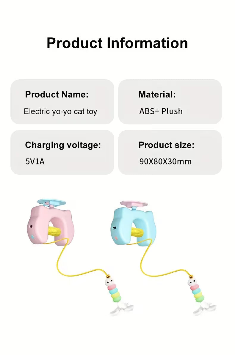 🐱 New Electric Smart Hanging Cat Toy – Retractable & Motion Sensor, Interactive Fun for Fitness & Boredom Relief 🧶⚡💫