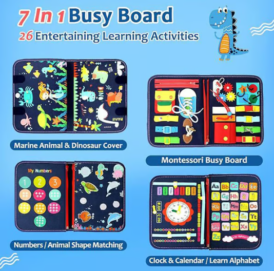 🔥Felt Learning Board Busy Board