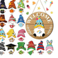 🎄Interchangeable Wooden Gnome Welcome Sign🎈