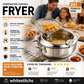 ⏳Time-Limited Special⏰Stainless Steel Tempura Fryer Pot – Thermometer, Drain Rack, Deep‑Body ✨