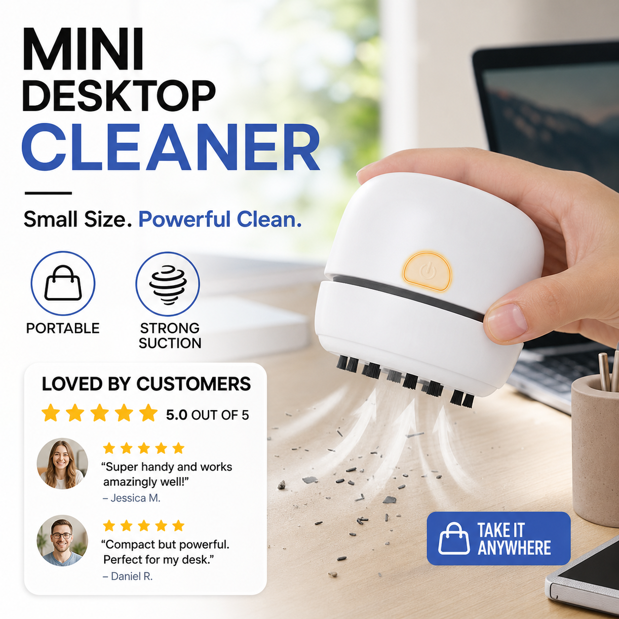 🎉limited time offer✨Portable Mini Desk Vacuum Cleaner🔥