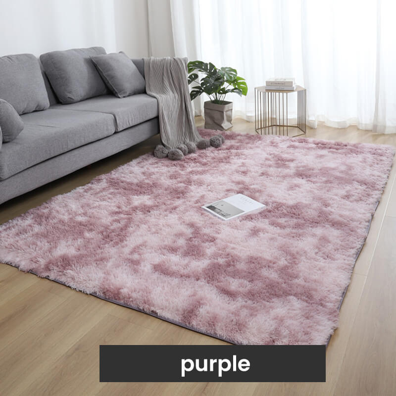 🔥 Gradient Color Plush Floor Mat