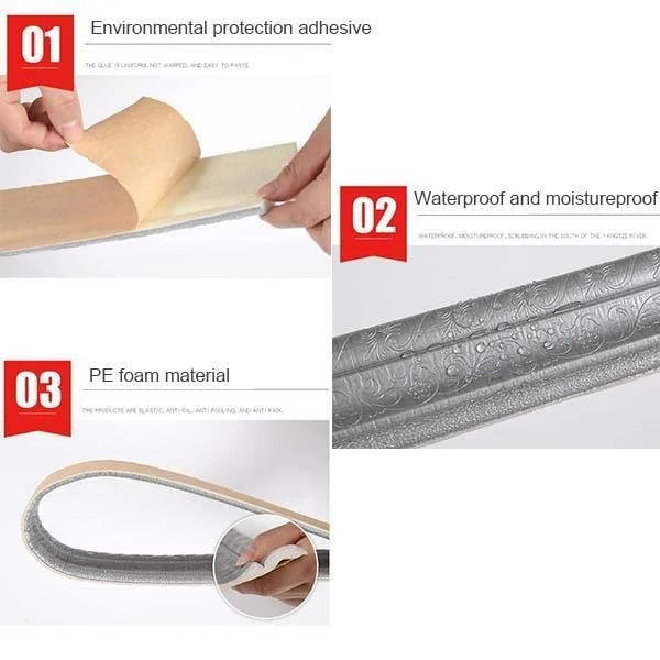 ⏳Limited-time 50% off⏰3D Wall Edging-Self-Adhesive Environmental Protection 3D Wall Edging Strip🏆