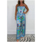 🔥New Arrival 50% OFF⚡50K+ SOLD!💝Spaghetti Strap Printed Top & Loose Women's Pants 2-Piece Set