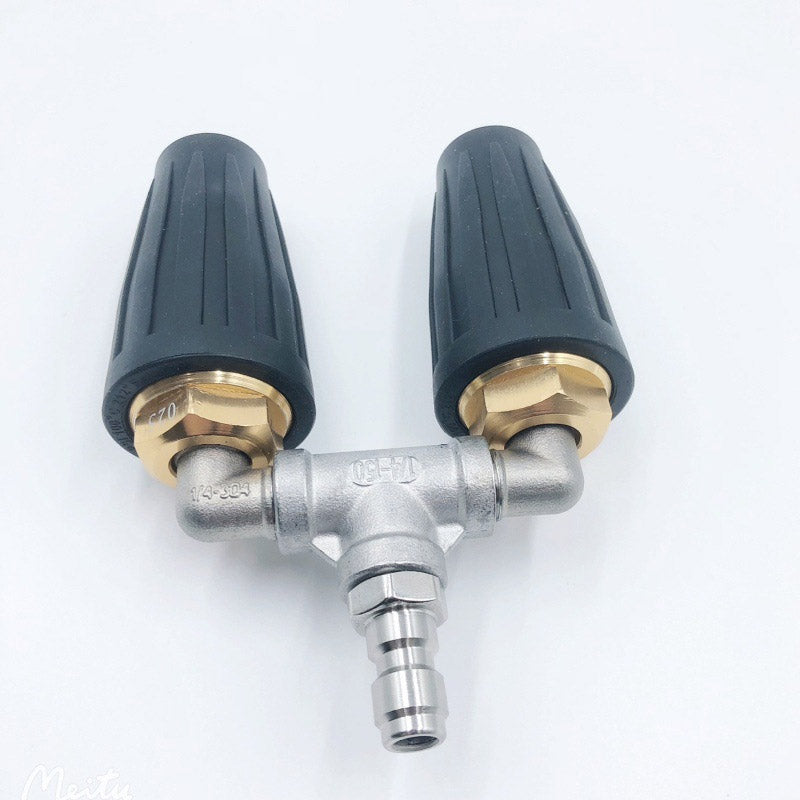 🚿 Stainless Steel Turbo Nozzle 🌟 – Perfect for terraces, cars, and facades