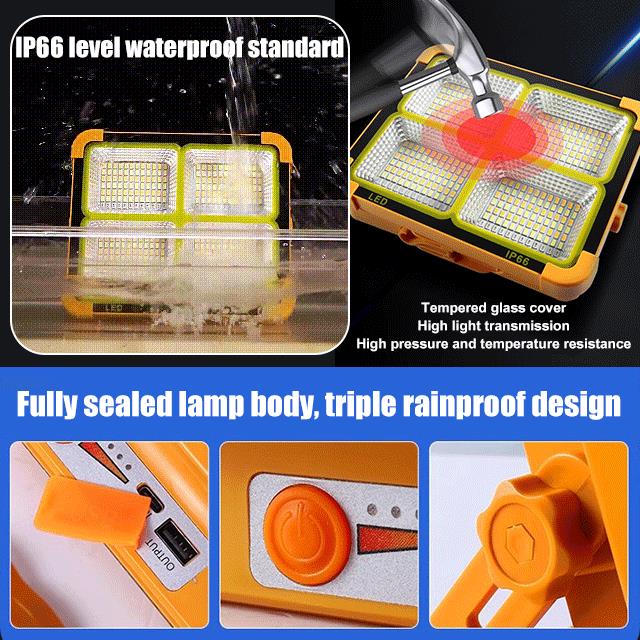 ☀️ Portable & Waterproof Solar Camping Light – No Battery Needed 🏕️💧