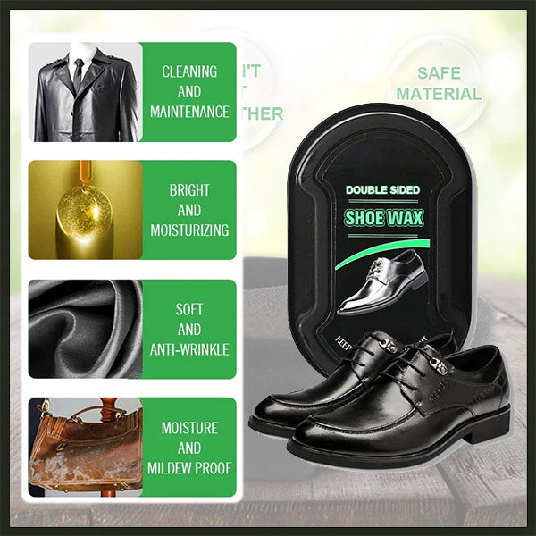 🔥Hot Sale🔥Portable Multi-Purpose Care Shoe Wax (including Shoe brush)👞✨Instant Shine, Anytime Anywhere!🧽