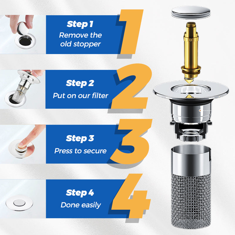 Universal Pop-up Sink Drain Filter（BUY 1 GET 1 FREE）