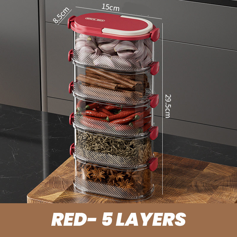 ⌚️Limited-time special offer🔥 Multi-layer Sealed Spice Organizer
