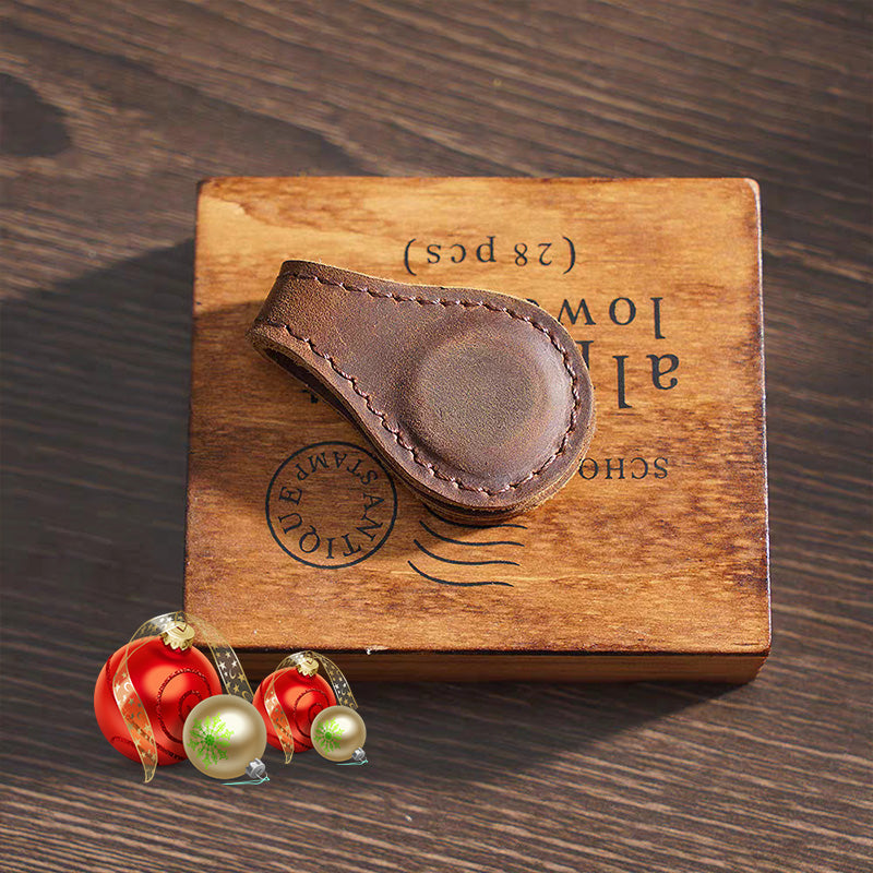 Vintage Magnetic Leather Bookmark