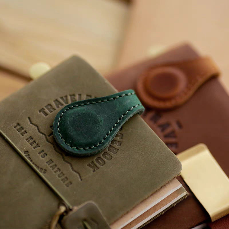 Vintage Magnetic Leather Bookmark