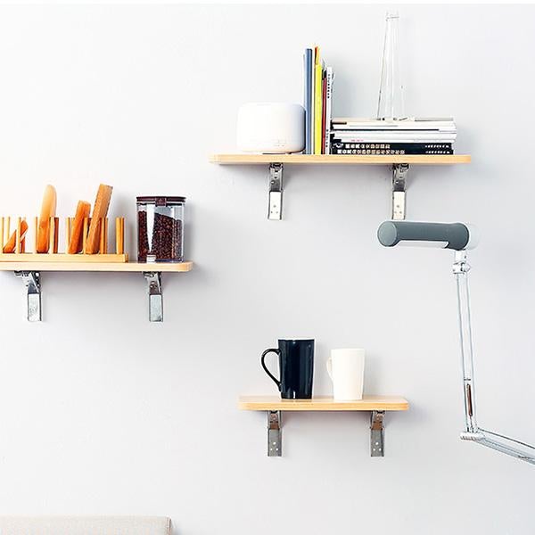🛋️ 49% OFF NOW! 📚 Instant Fold Multi-Use Bracket – Declutter Kitchen/Study, Space-Saving & Sturdy Organizer in Seconds ✨