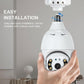 💥Hot-selling🔥Hawkray 4MP Smart AI Light Bulb Camera with 911 Alarm Monitoring & Full Color Night Vision