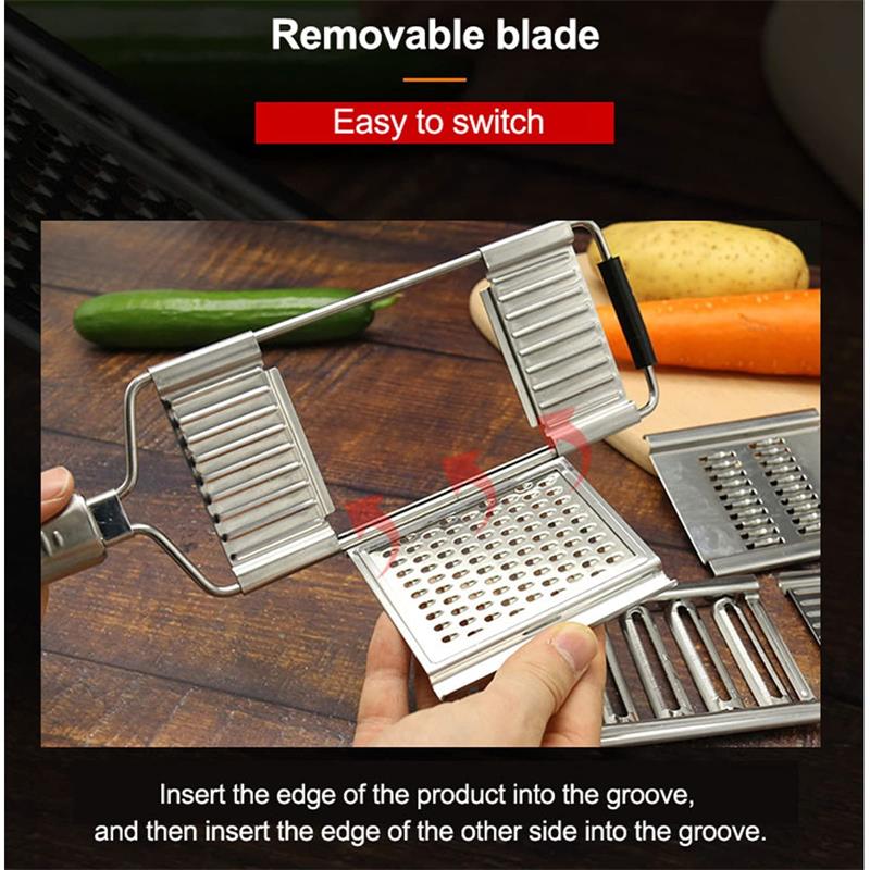 4-in-1 Multi-Functional Stainless Steel Vegetable Chopper Set