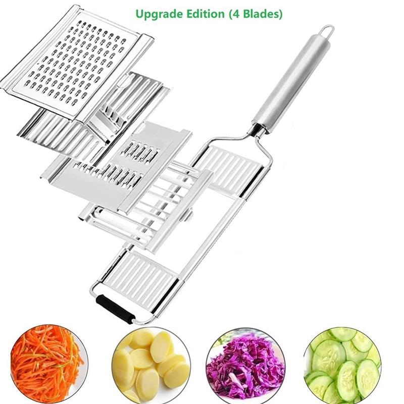 4-in-1 Multi-Functional Stainless Steel Vegetable Chopper Set